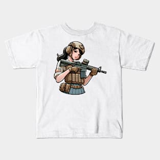 Tactical Girls' Frontline Kids T-Shirt